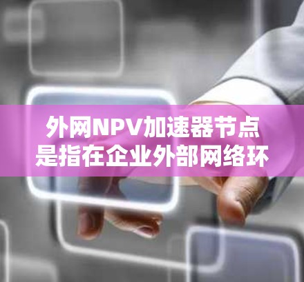 外网NPV加速器节点是指在企业外部网络环境中使用的节点，通过优化计算方式提高NPV的计算效率，支持财务分析和投资决策。以下是对这一概念的详细介绍