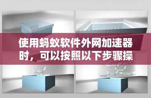 使用蚂蚁软件外网加速器时，可以按照以下步骤操作