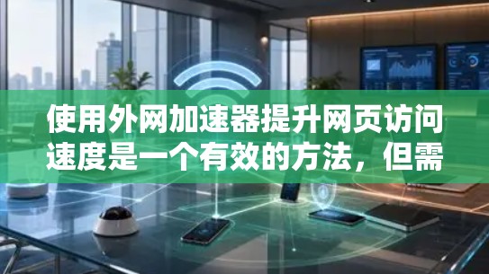 使用外网加速器提升网页访问速度是一个有效的方法,但需要仔细考虑并执行以下步骤 使用外网加速器提升网页访问速度是一个有效的方法,但需要仔细考虑并执行以下步骤