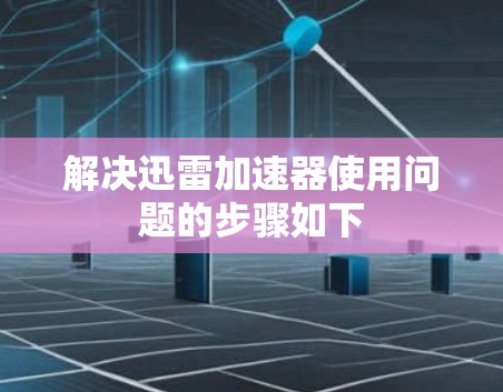 解决迅雷加速器使用问题的步骤如下