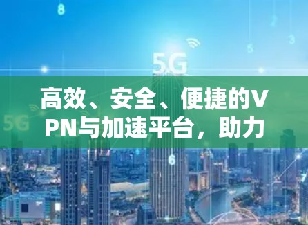 高效、安全、便捷的VPN与加速平台，助力数字化转型