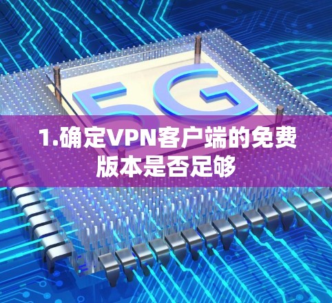 1.确定VPN客户端的免费版本是否足够