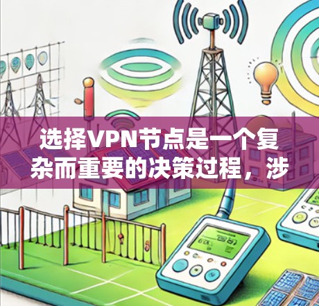 选择VPN节点是一个复杂而重要的决策过程，涉及多个因素需要综合考虑。以下是选择VPN节点的详细步骤