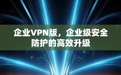 企业VPN版，企业级安全防护的高效升级