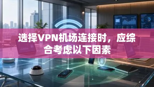 选择VPN机场连接时，应综合考虑以下因素