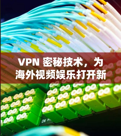 VPN 密秘技术，为海外视频娱乐打开新通道