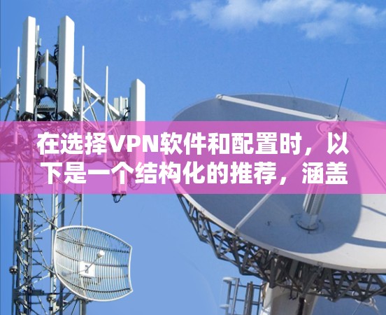 在选择VPN软件和配置时，以下是一个结构化的推荐，涵盖基本概念、配置步骤、安全性、选择和管理等方面