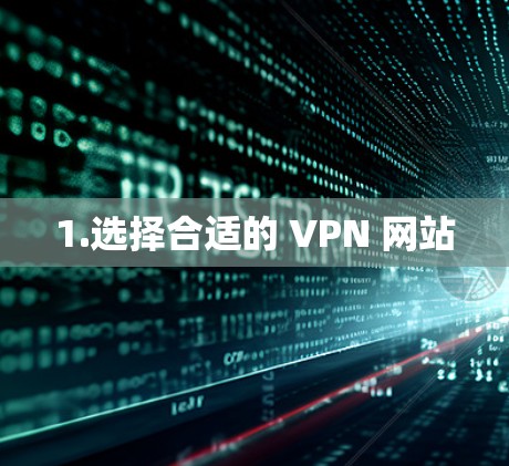 1.选择合适的 VPN 网站