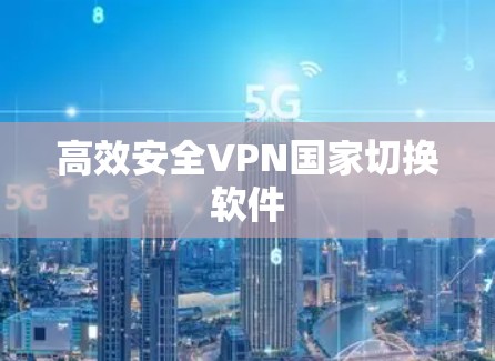 高效安全VPN国家切换软件