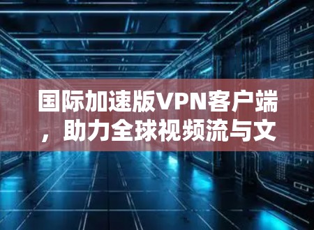 国际加速版VPN客户端，助力全球视频流与文件传输的便捷体验