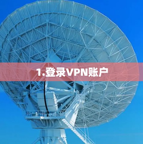 1.登录VPN账户